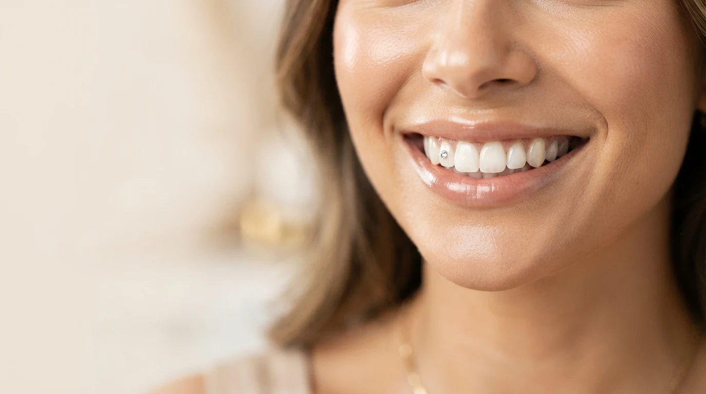 Conjunto de strass dentários em formas «Aurora Boreal»